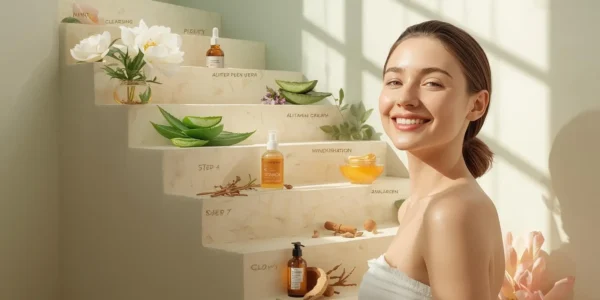 Organic skincare routine