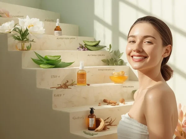 Organic skincare routine